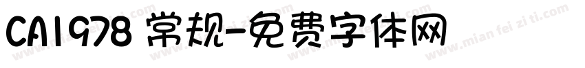 CA1978 常规字体转换